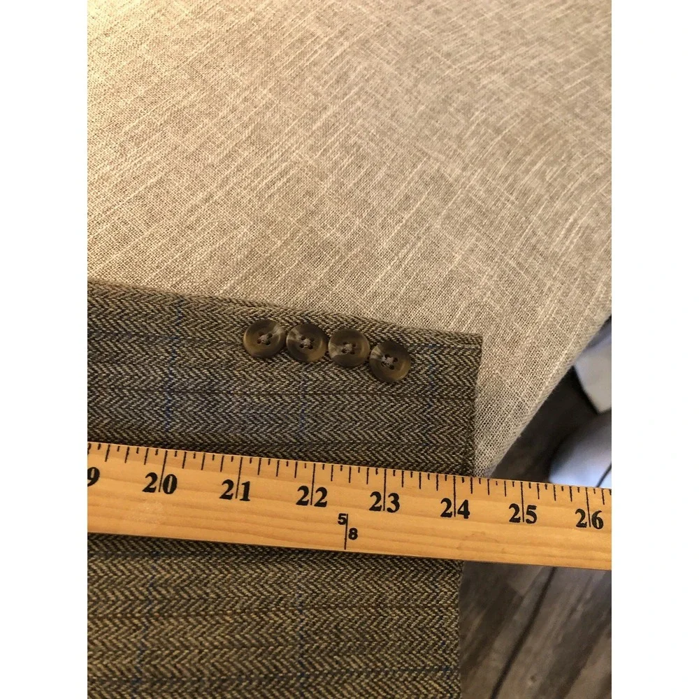 Lauren Ralph Lauren Blazer Mens 42R Brown Wool Suit Coat Jacket Classic